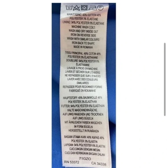 NWOT French Connection Women Lolo Stretch Cobalt Blue Size 6 Cocktail Dress - Picture 7 of 7